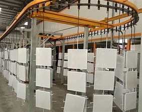 قیمت خوب TS16949 پاشش دیسک ترمز تجهیزات پوشش الکترواستاتیک صرفه جویی در انرژی آنلاین